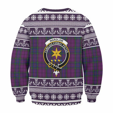 Wardlaw Clan Tartan Christmas Sweatshirt with Family Crest