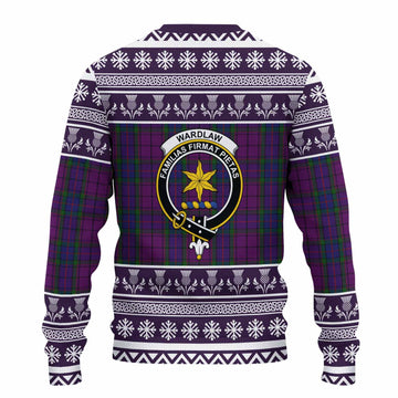 Wardlaw Clan Tartan Christmas Ugly Sweater with Family Crest