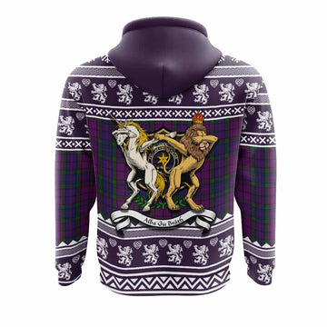 Wardlaw Clan Tartan Crest Christmas Hoodie Coat of Arms Funny Style