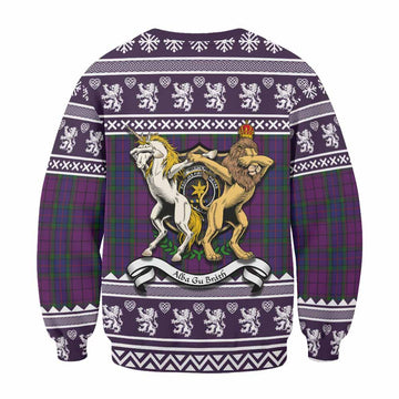 Wardlaw Clan Tartan Crest Christmas Sweatshirt Coat of Arms Funny Style