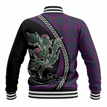 Wardlaw Family Crest Tartan Baseball Jacket Alba Thistle Inspired