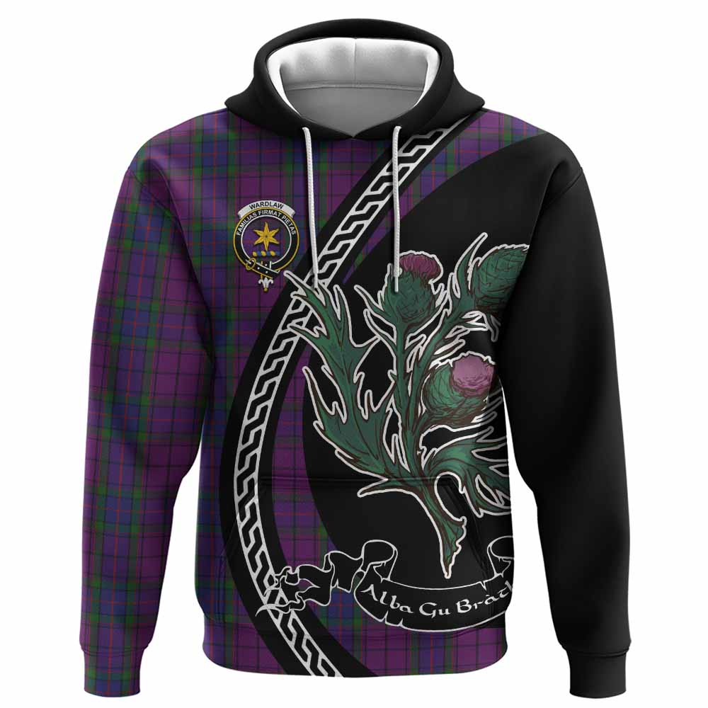 Wardlaw Family Crest Tartan Hoodie Alba Thistle Inspired - Tartan Vibes Clothing