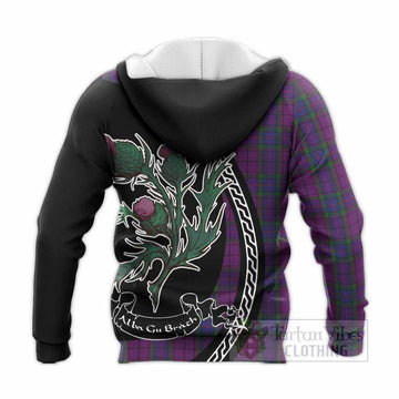 Wardlaw Family Crest Tartan Knitted Hoodie Alba Thistle Inspired - Tartan Vibes Clothing