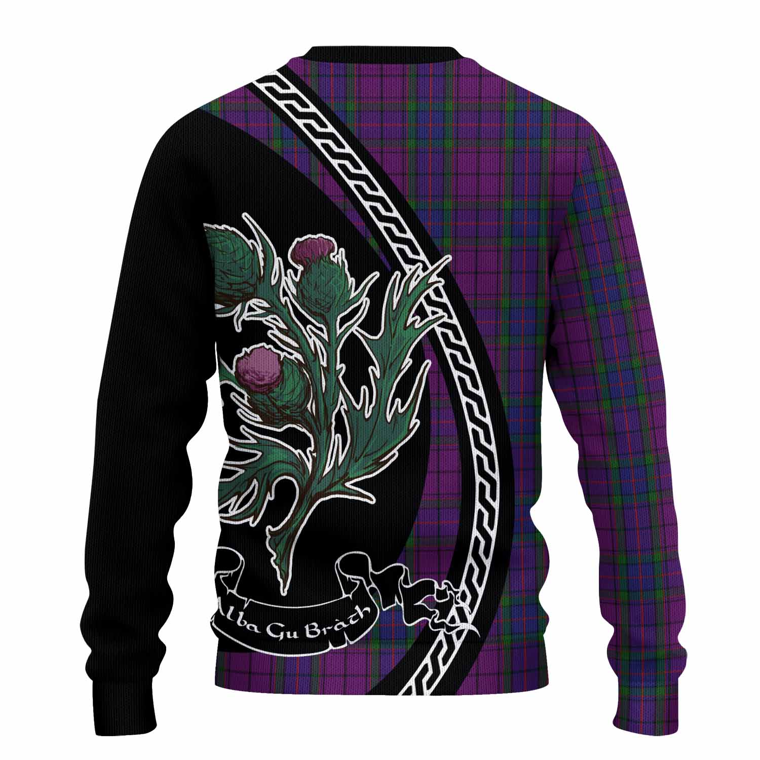 Wardlaw Family Crest Tartan Knitted Sweater Alba Thistle Inspired - Tartan Vibes Clothing