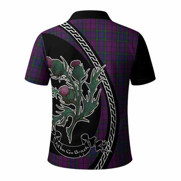 Wardlaw Family Crest Tartan Polo Shirt Alba Thistle Inspired