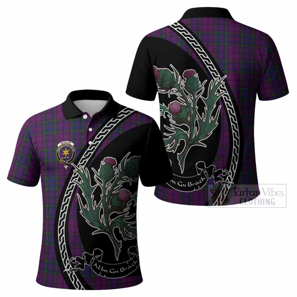 Wardlaw Family Crest Tartan Polo Shirt Alba Thistle Inspired - Tartan Vibes Clothing