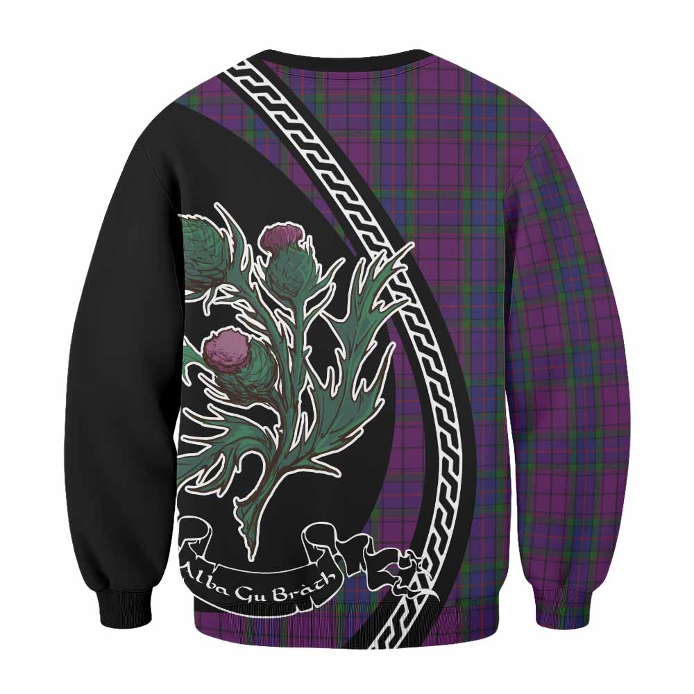 Wardlaw Family Crest Tartan Sweatshirt Alba Thistle Inspired - Tartan Vibes Clothing