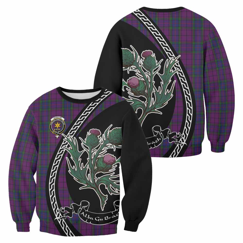 Wardlaw Family Crest Tartan Sweatshirt Alba Thistle Inspired - Tartan Vibes Clothing