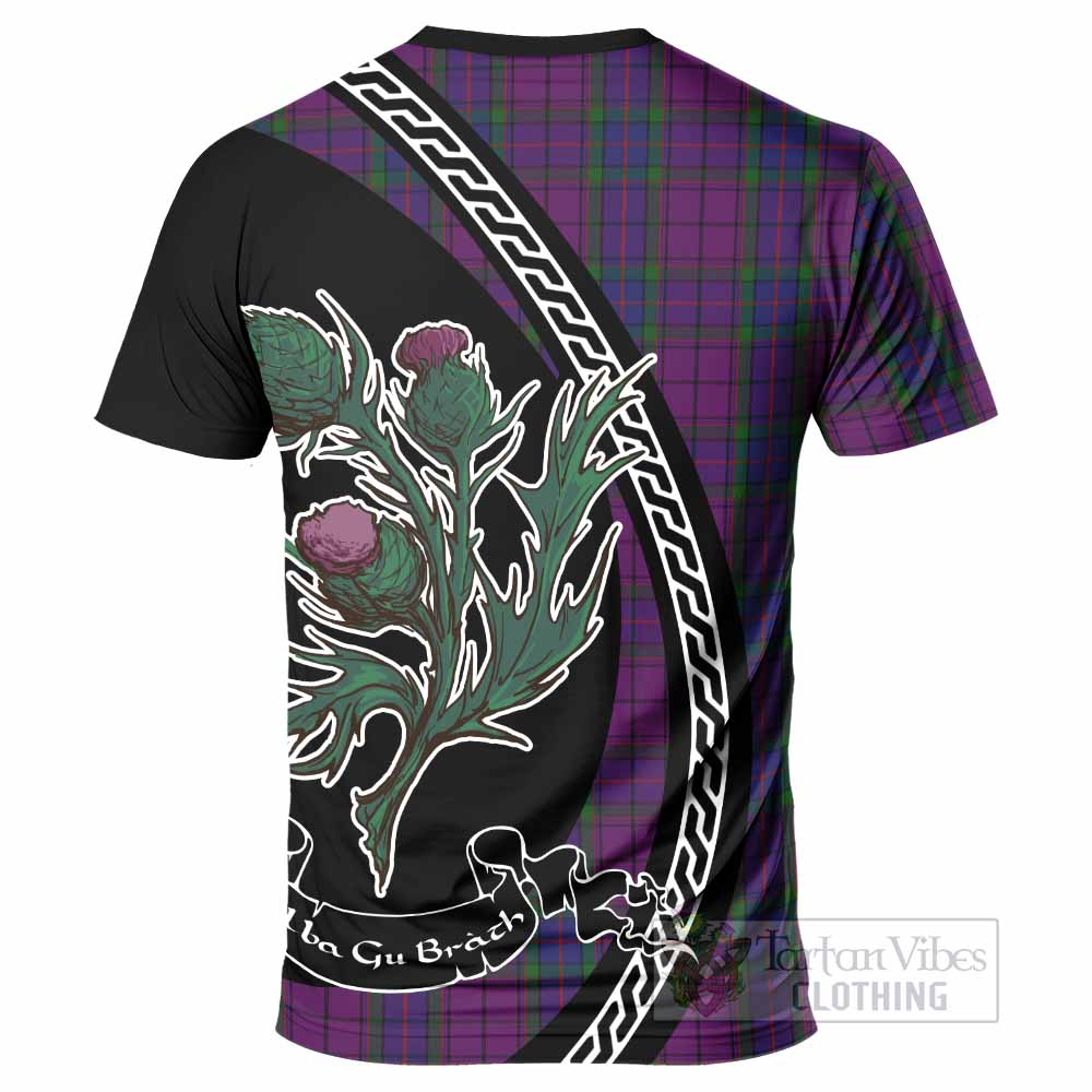 Wardlaw Family Crest Tartan T-Shirt Alba Thistle Inspired - Tartan Vibes Clothing