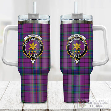 Wardlaw Modern Tartan and Family Crest Tumbler with Handle