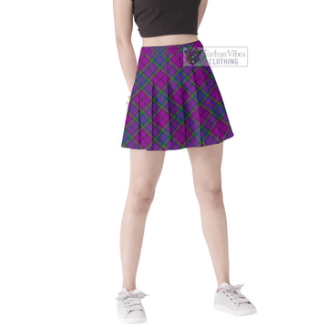 Wardlaw Modern Tartan Women's Plated Mini Skirt