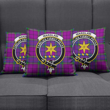 Wardlaw Modern Tartan Pillow Cover with Family Crest