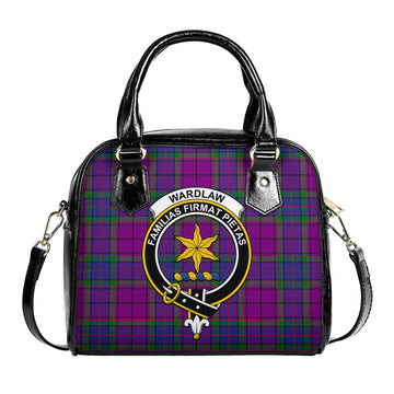 Wardlaw Modern Tartan Shoulder Handbags with Family Crest