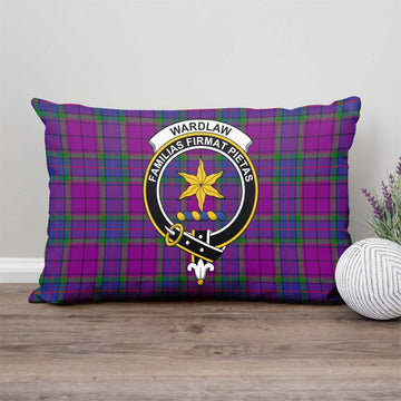 Wardlaw Modern Tartan Pillow Cover with Family Crest