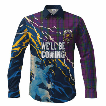 Wardlaw Scotland Tartan Long Sleeve Button Shirts WC2026 Football - We'll Be Coming