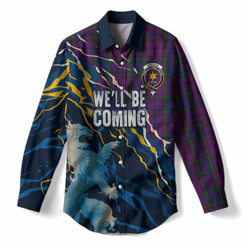 Wardlaw Scotland Tartan Women Casual Shirt WC2026 Football - We'll Be Coming