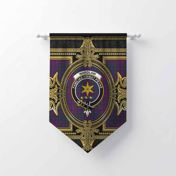 Wardlaw Scottish Tartan Crest Gonfalon Royal Stylized