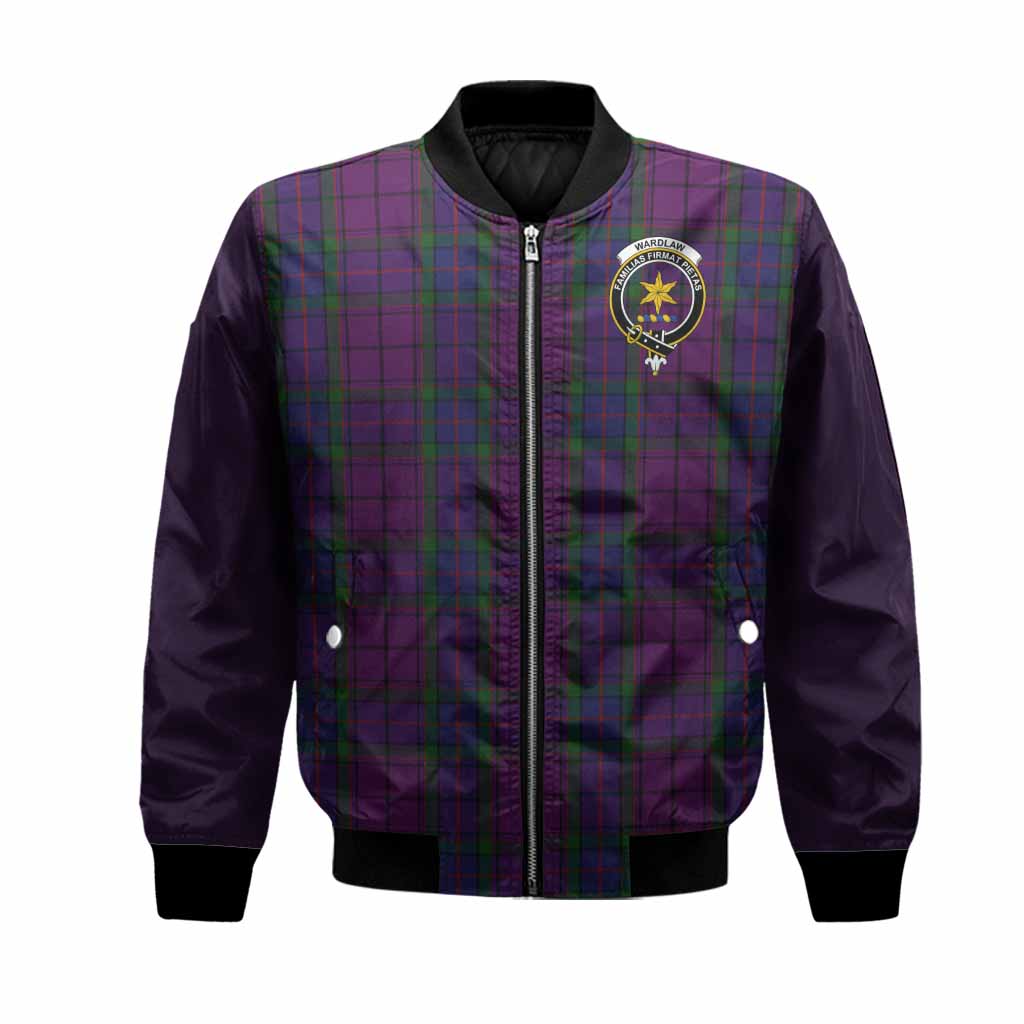 Wardlaw Tartan Accent Bomber Jacket with Family Crest