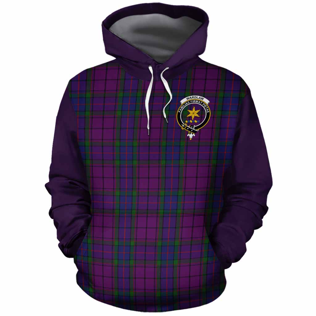 Wardlaw Tartan Accent Cotton Hoodie with Family Crest