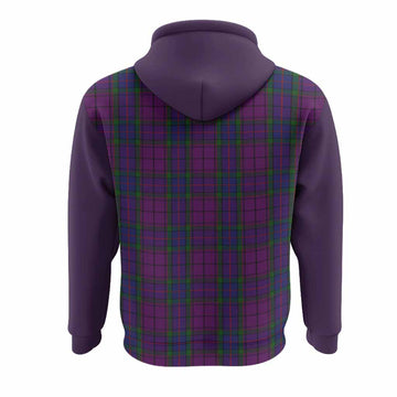 Wardlaw Tartan Accent Hoodie with Family Crest