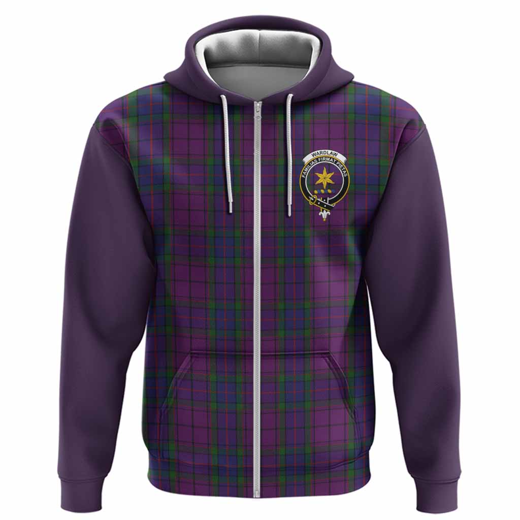 Wardlaw Tartan Accent Hoodie with Family Crest