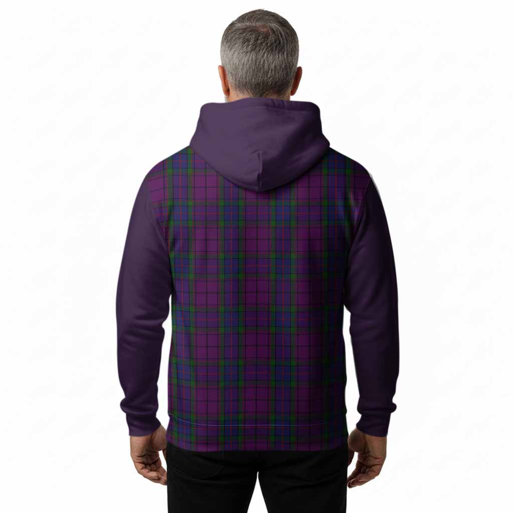 Wardlaw Tartan Accent Hoodie with Family Crest