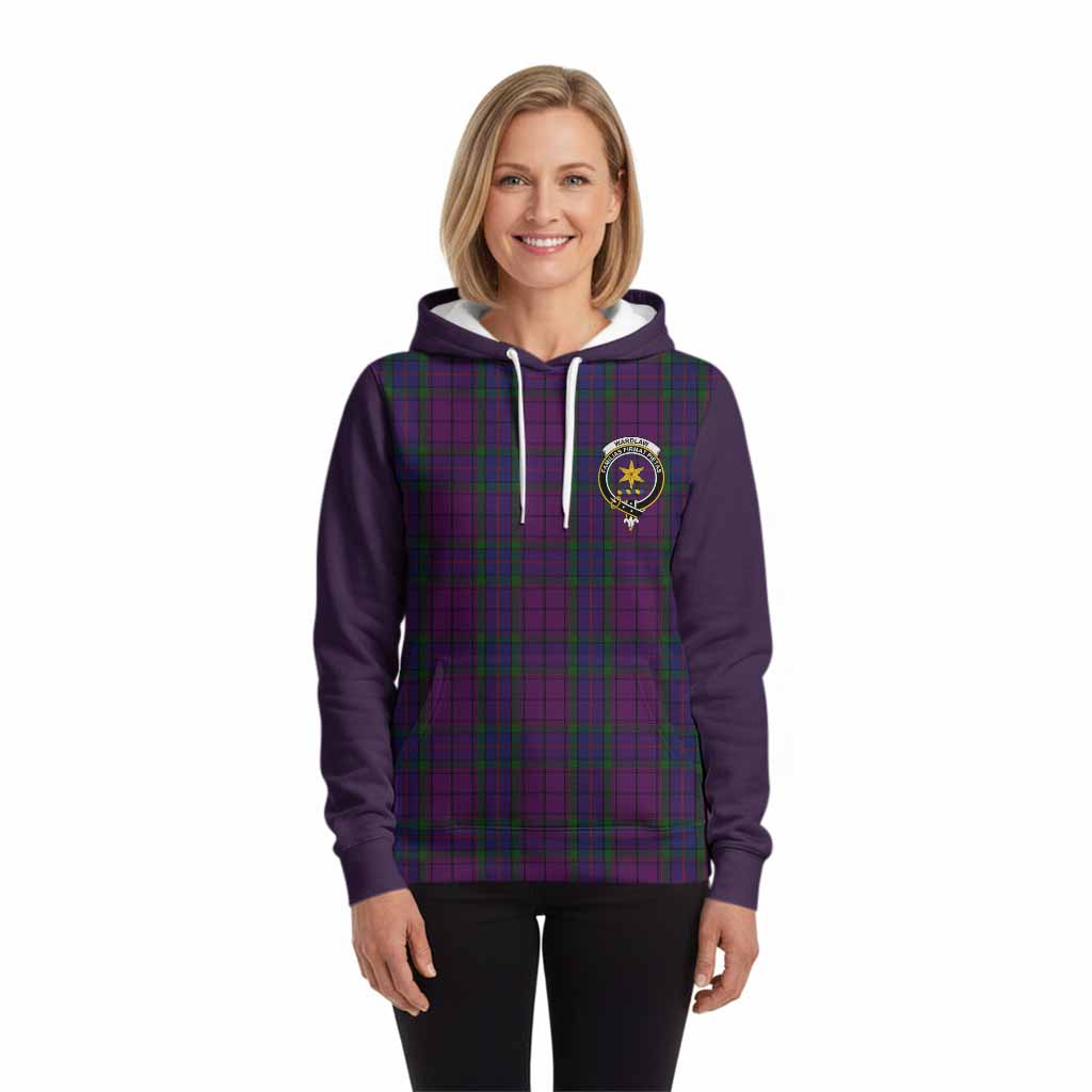 Wardlaw Tartan Accent Hoodie with Family Crest