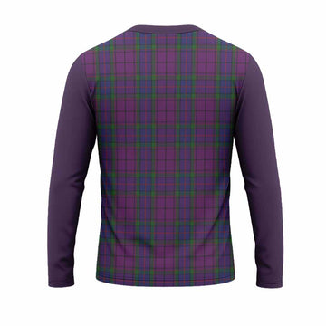 Wardlaw Tartan Accent Long Sleeve T-Shirt with Family Crest
