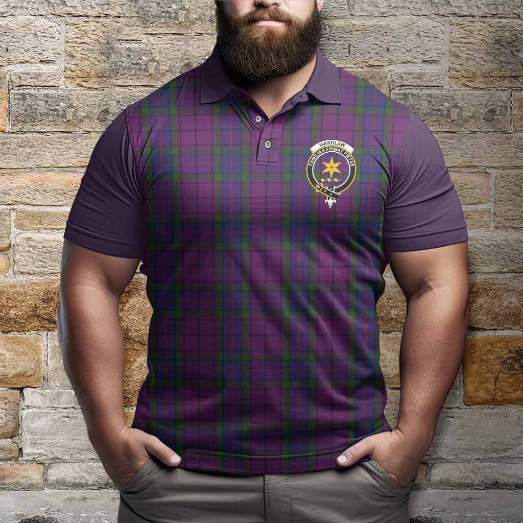 Wardlaw Tartan Accent Polo Shirt with Family Crest