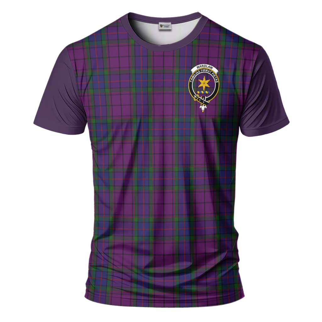 Wardlaw Tartan Accent T-Shirt with Family Crest
