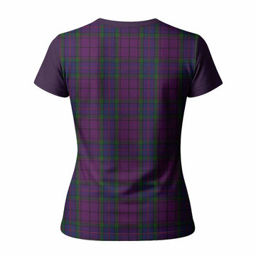 Wardlaw Tartan Accent Women T shirt with Family Crest