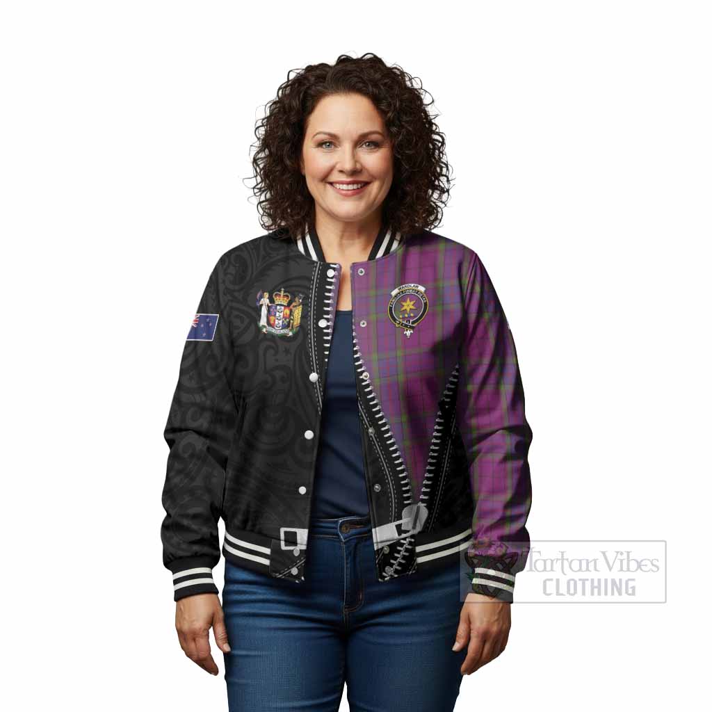 Wardlaw Tartan Baseball Jacket New Zealand Pattern Unique Zipper Stylized