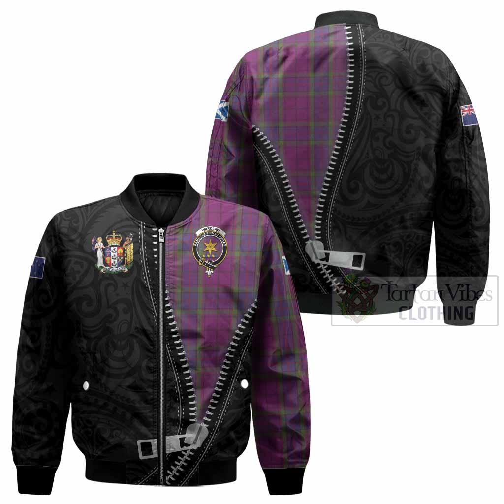 Wardlaw Tartan Bomber Jacket New Zealand Pattern Unique Zipper Stylized