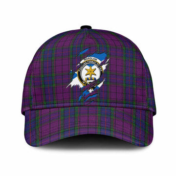 Wardlaw Tartan Classic Cap with Family Crest In Me Style