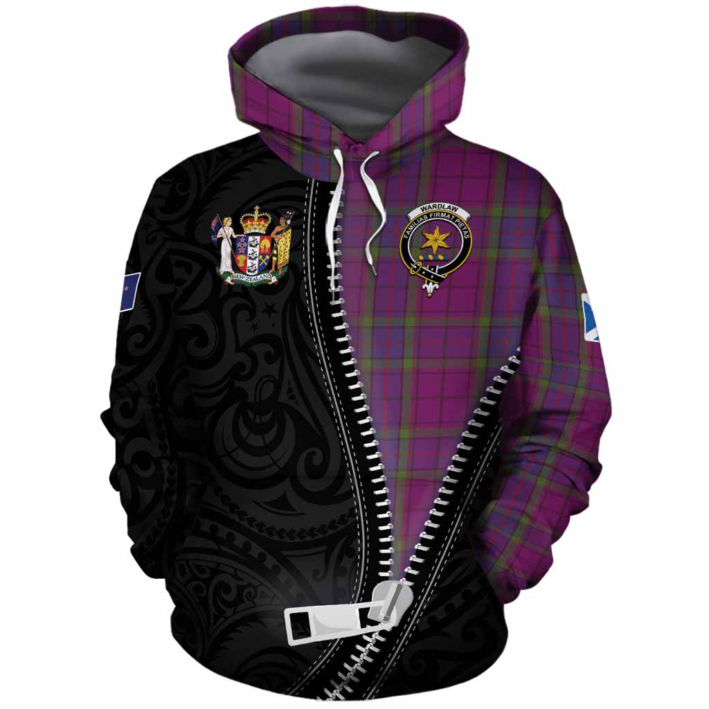 Wardlaw Tartan Cotton Hoodie New Zealand Pattern Unique Zipper Stylized