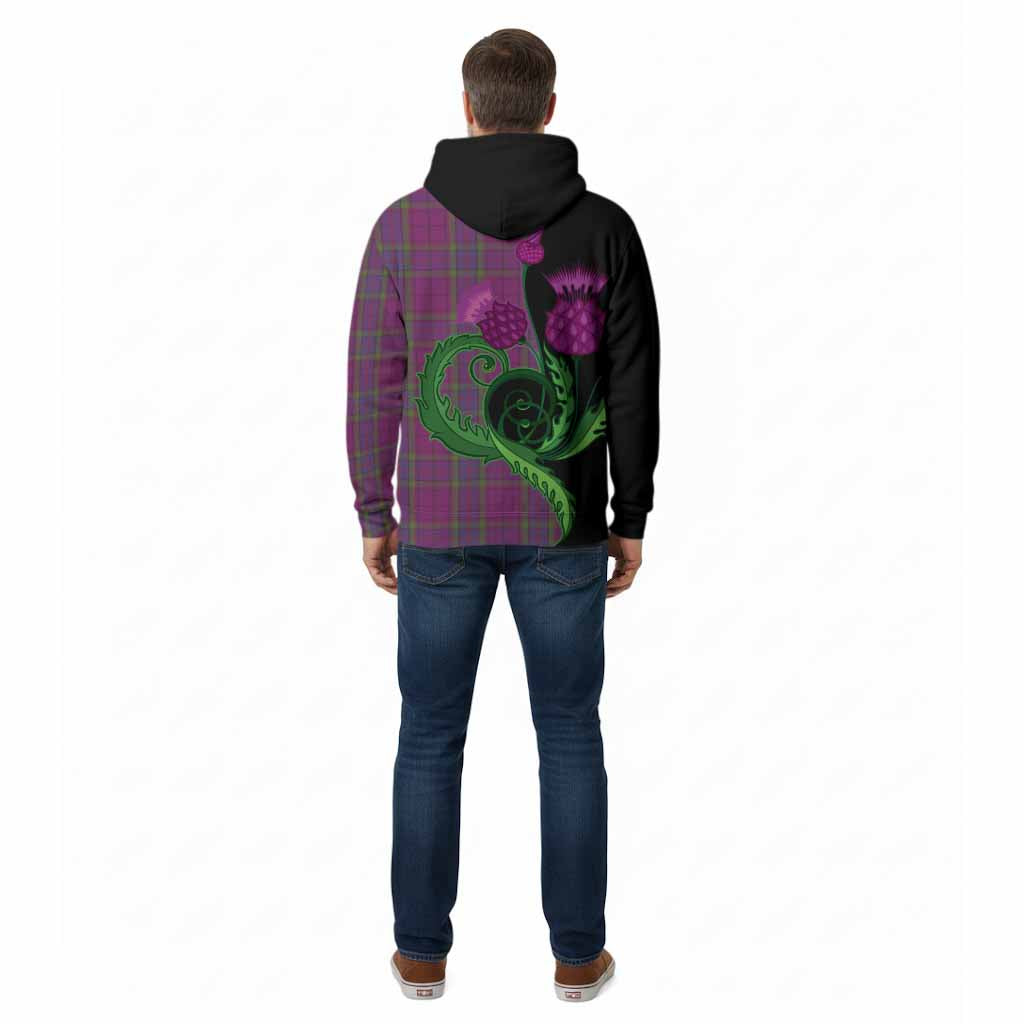Wardlaw Tartan Cotton Hoodie Traditional Scottish Thistle