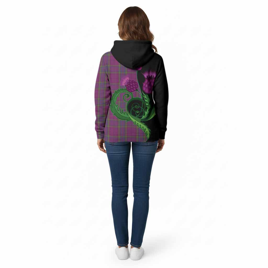 Wardlaw Tartan Cotton Hoodie Traditional Scottish Thistle