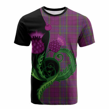 Wardlaw Tartan Cotton T-shirt Traditional Scottish Thistle