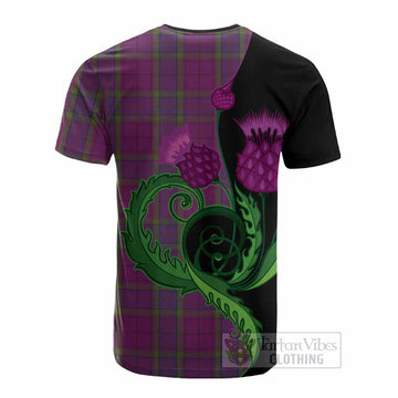 Wardlaw Tartan Cotton T-shirt Traditional Scottish Thistle