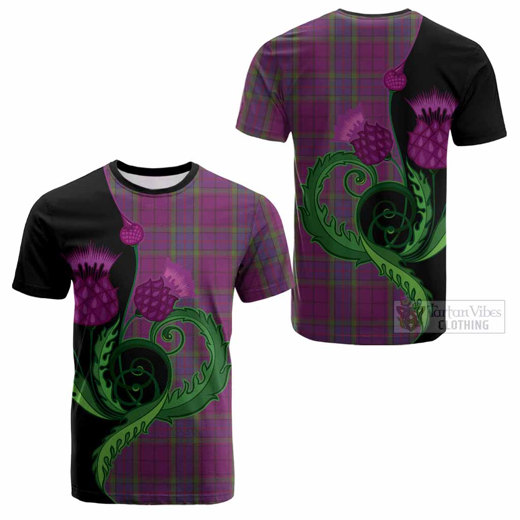 Wardlaw Tartan Cotton T-shirt Traditional Scottish Thistle
