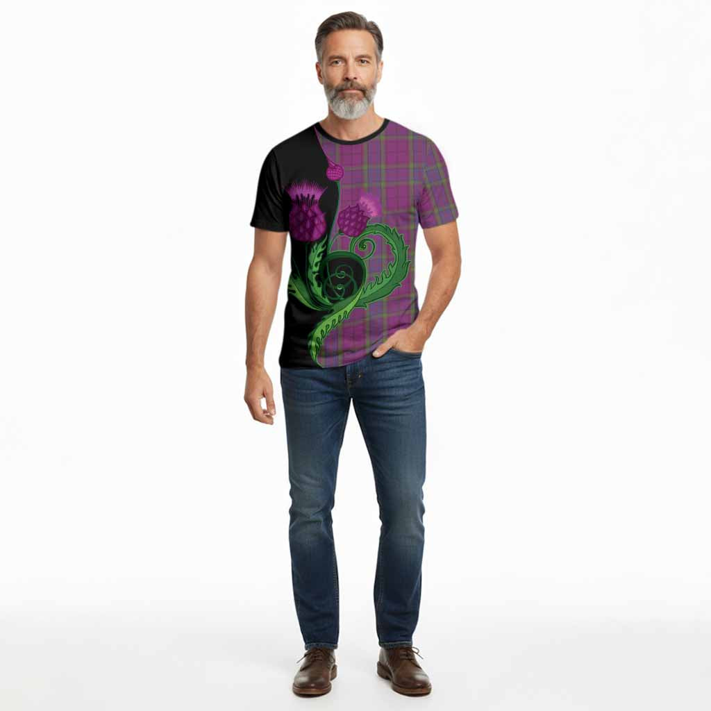 Wardlaw Tartan Cotton T-shirt Traditional Scottish Thistle