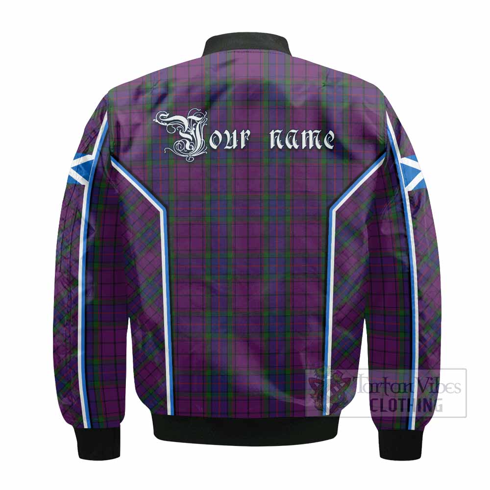 Wardlaw Tartan Crest Bomber Jacket Scotland Coat of Arm Flag Style - Tartan Vibes Clothing