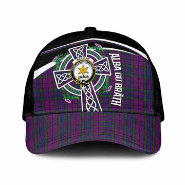 Wardlaw Tartan Crest Classic Cap Scottish Thistle Celtic Cross Alba Gu Brath
