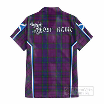 Wardlaw Tartan Crest Cotton Hawaiian Shirt Scotland Coat of Arm Flag Style - Tartan Vibes Clothing