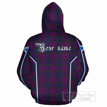 Wardlaw Tartan Crest Cotton Hoodie Scotland Coat of Arm Flag Style - Tartan Vibes Clothing
