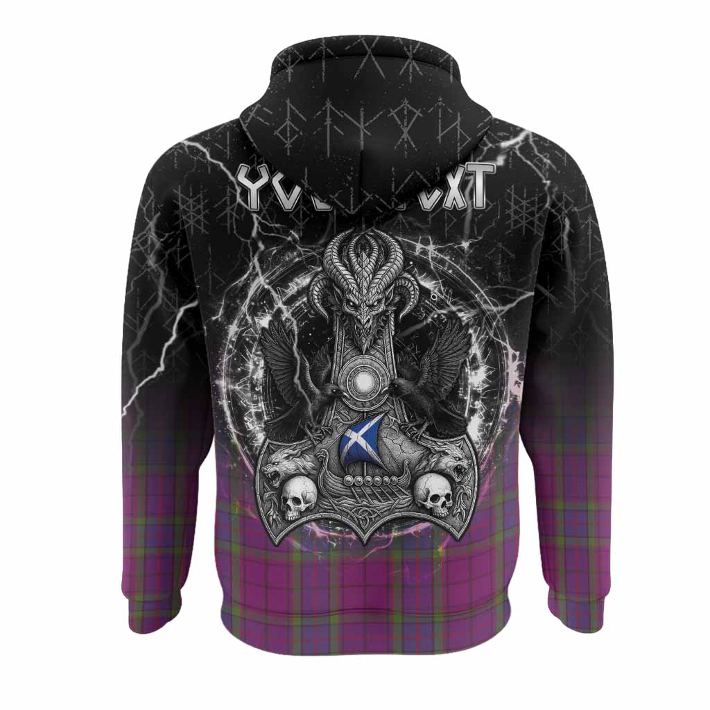 Wardlaw Tartan Crest Hoodie Celtic Odin's Raven Legacy