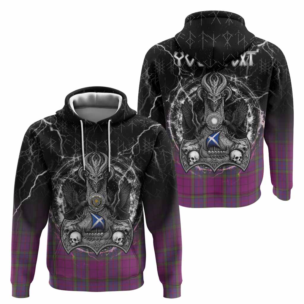 Wardlaw Tartan Crest Hoodie Celtic Odin's Raven Legacy