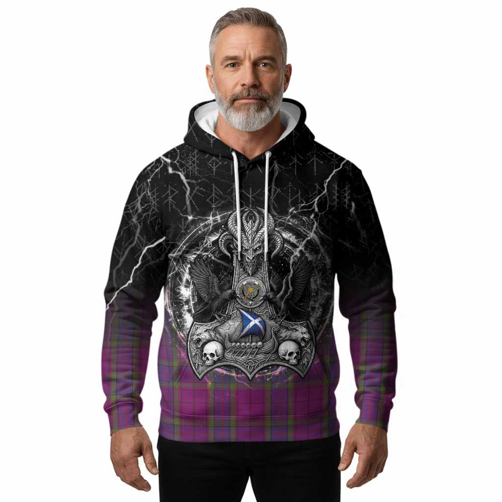 Wardlaw Tartan Crest Hoodie Celtic Odin's Raven Legacy