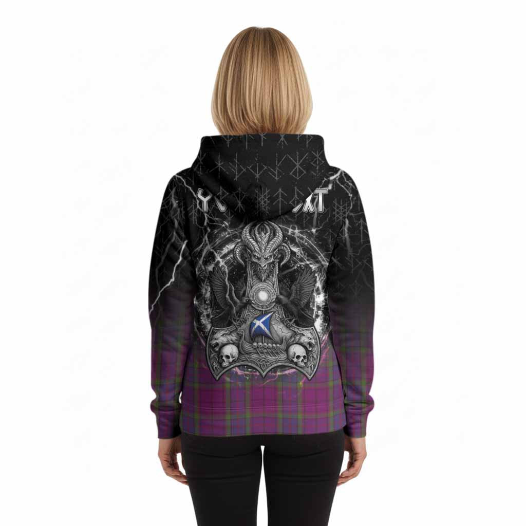 Wardlaw Tartan Crest Hoodie Celtic Odin's Raven Legacy