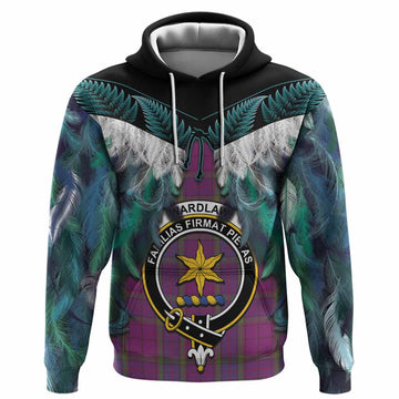 Wardlaw Tartan Crest Hoodie New Zealand Maori Korowai Cloak